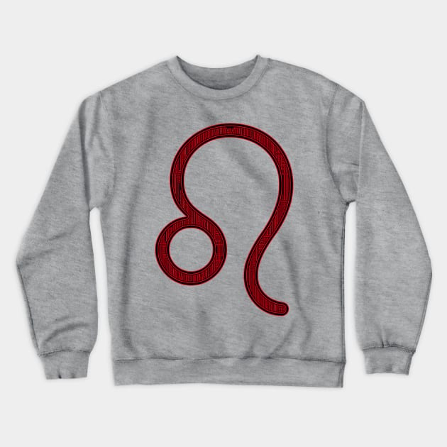 Leo Sign Crewneck Sweatshirt by Zodiac Syndicate